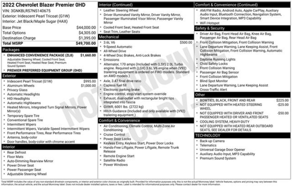 Used 2022 Chevrolet Blazer Premier SUV