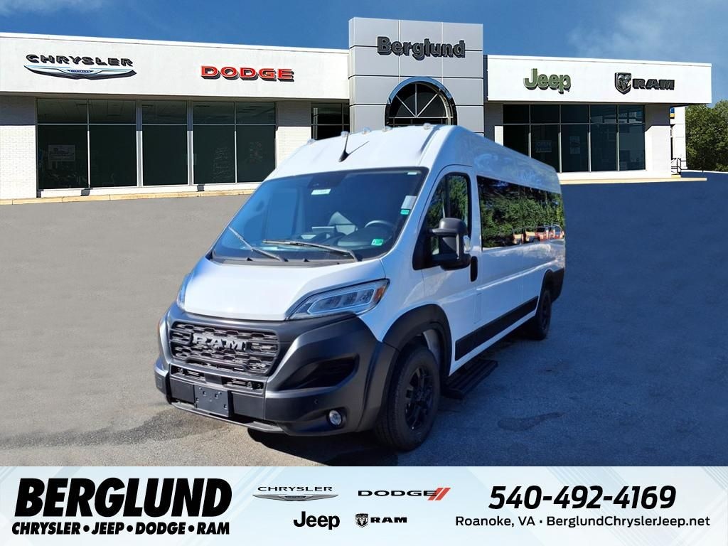 New 2024 Ram ProMaster PROMASTER 3500 SLT+ WINDOW VAN HIGH ROOF 159' WB E Cargo Van