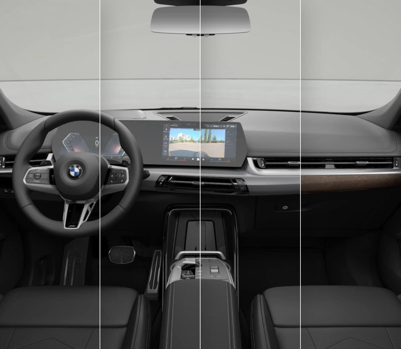 A cross-section view of all BMW X1 interior trims