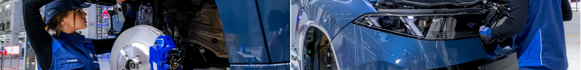 BMW Service Technicians performing service on BMW cars