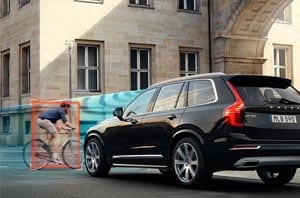 Volvo Detecting Pedestrian