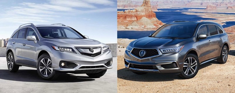 2018 Acura RDX vs 2018 Acura MDX