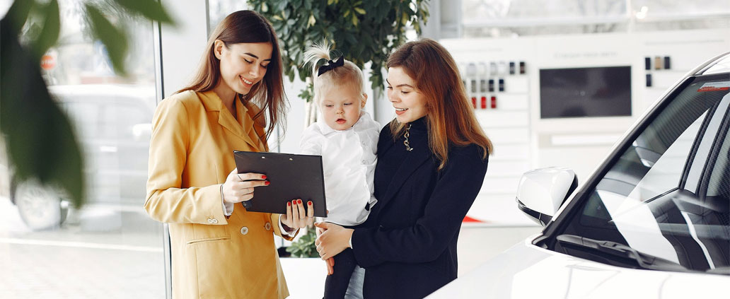 A Mom Shopping for New Car