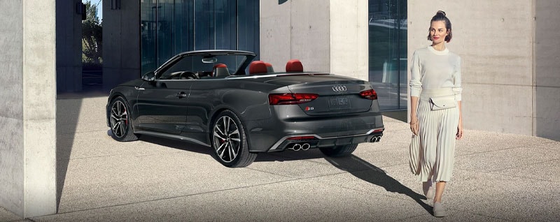 Parked 2021 Audi S5 Cabriolet