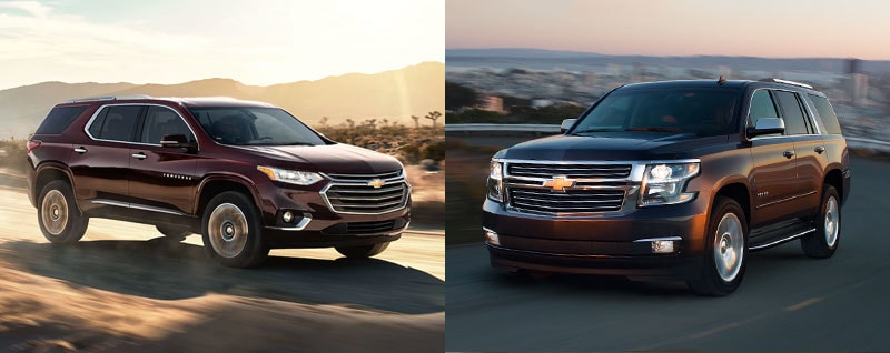 2018 Chevrolet Traverse vs 2018 Chevrolet Tahoe
