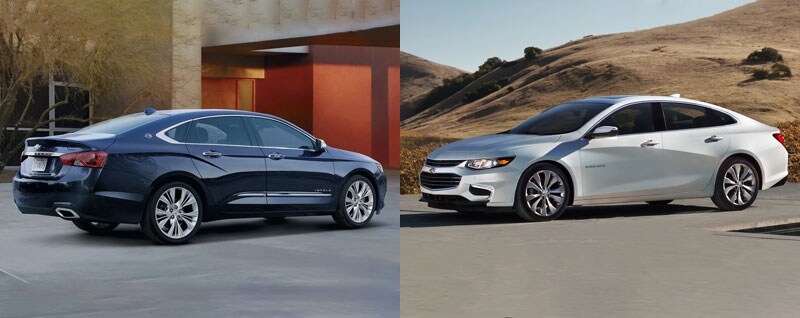 2018 Chevrolet Impala vs 2018 Chevrolet Malibu