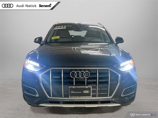 Certified 2021 Audi Q5 Premium Plus with VIN WA1BAAFY6M2137327 for sale in Natick, MA