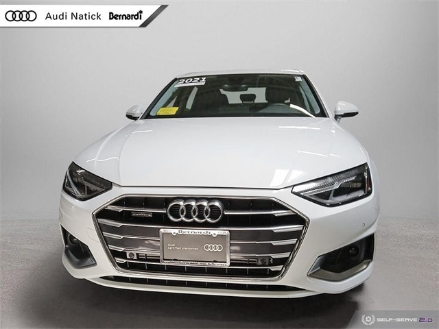 Certified 2021 Audi A4 Premium with VIN WAUABAF4XMA070794 for sale in Natick, MA