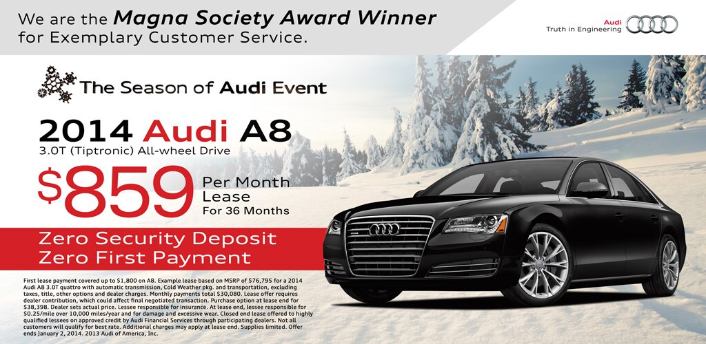 Audi A8 Lease Special Audi A8 Lease Special