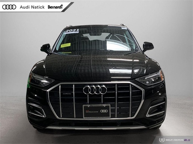 Certified 2021 Audi Q5 Premium with VIN WA1AAAFY5M2113483 for sale in Natick, MA