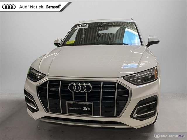 Certified 2021 Audi Q5 Premium with VIN WA1AAAFY9M2132487 for sale in Natick, MA