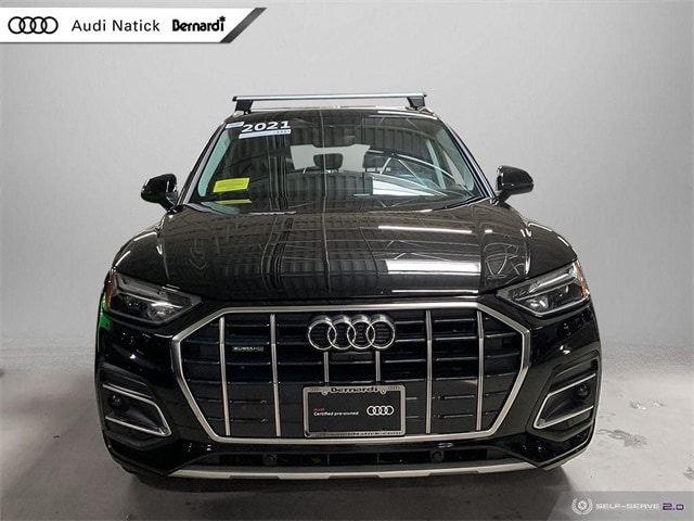 Certified 2021 Audi Q5 Premium Plus with VIN WA1BAAFY7M2130077 for sale in Natick, MA