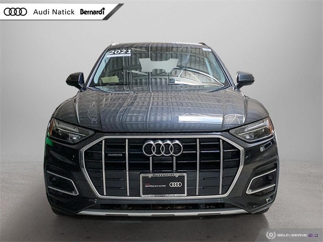 Certified 2021 Audi Q5 Premium Plus with VIN WA1BAAFY6M2126537 for sale in Natick, MA