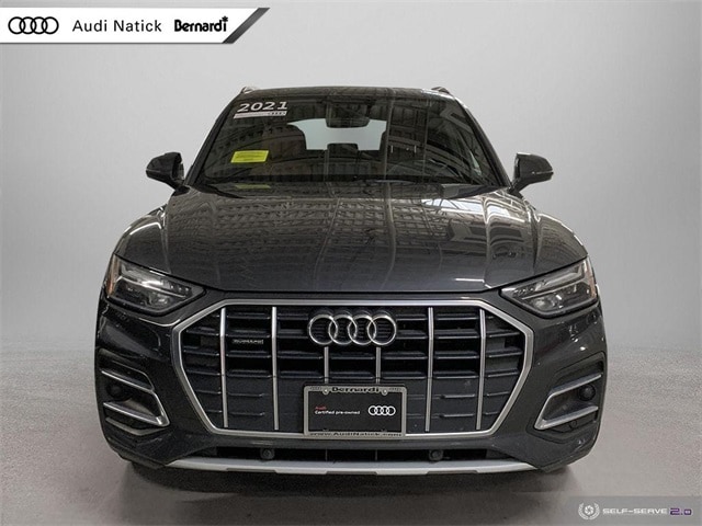 Certified 2021 Audi Q5 Premium with VIN WA1AAAFY1M2111021 for sale in Natick, MA