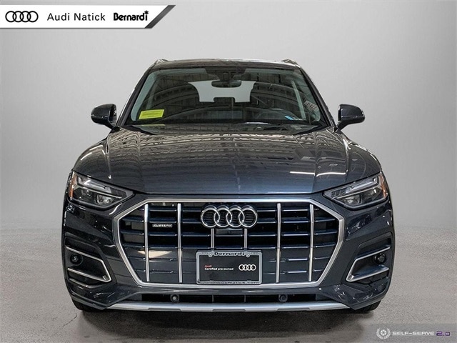 Certified 2021 Audi Q5 Premium Plus with VIN WA1BAAFY3M2127130 for sale in Natick, MA