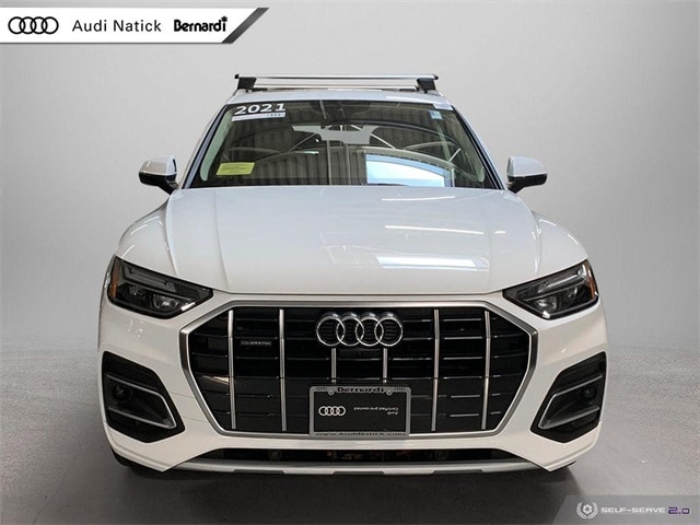 Used 2021 Audi Q5 Premium Plus with VIN WA1BAAFY1M2135405 for sale in Natick, MA