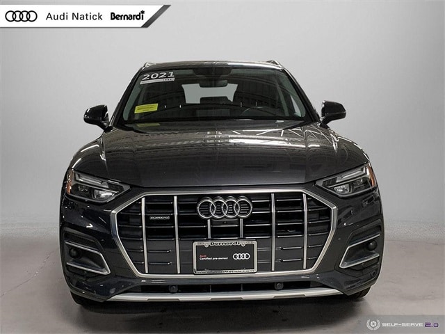 Certified 2021 Audi Q5 Premium Plus with VIN WA1BAAFY1M2030671 for sale in Natick, MA