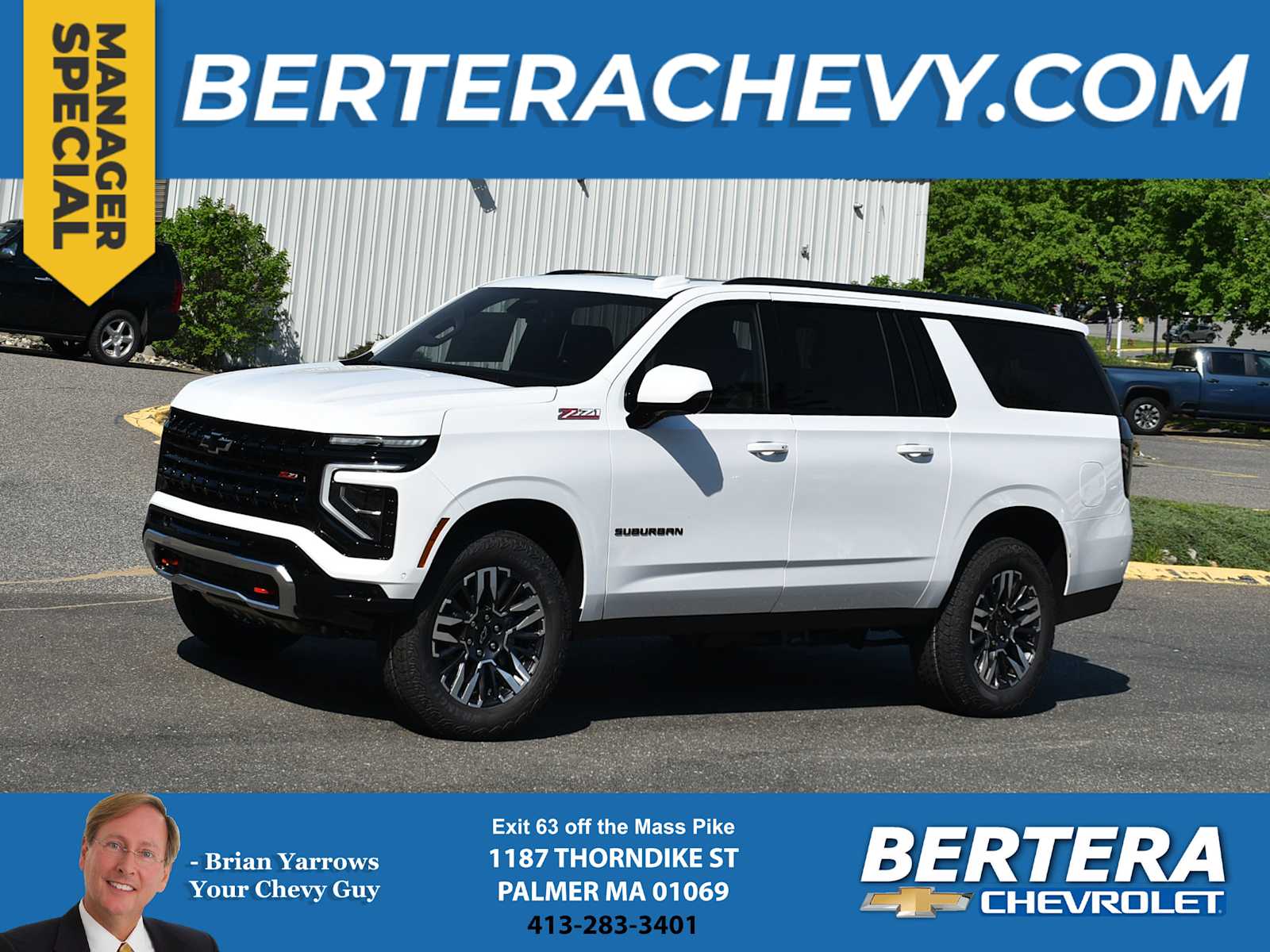 Summit White 2026 Chevrolet Suburban Z71 4WD SUV / Crossover Four-Wheel Drive Automatic