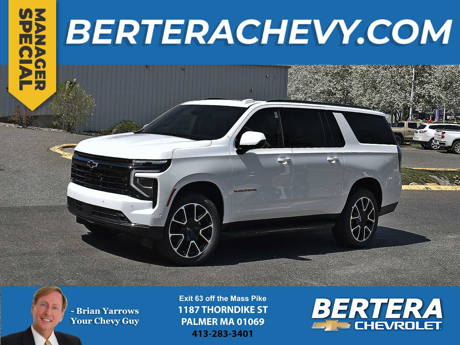 Summit White 2026 Chevrolet Suburban RST 4WD SUV / Crossover Four-Wheel Drive Automatic