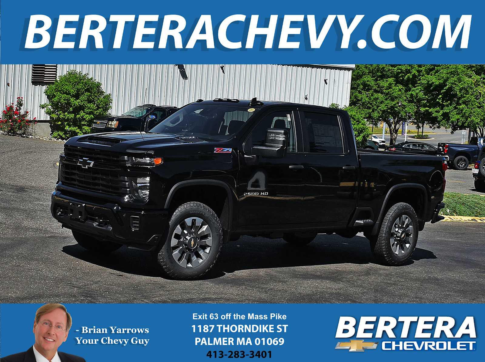 Black 2026 Chevrolet Silverado 2500HD Pickup Truck Four-Wheel Drive Automatic