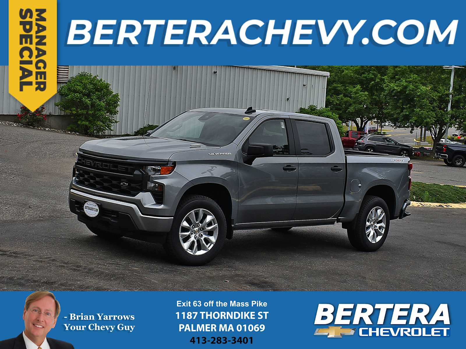 Sterling Gray Metallic 2026 Chevrolet Silverado 1500 Pickup Truck Four-Wheel Drive Automatic