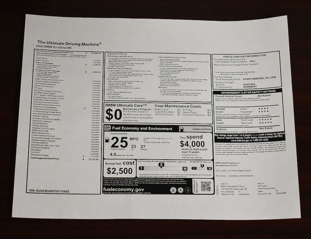 Used 2026 BMW X5 xDrive40i