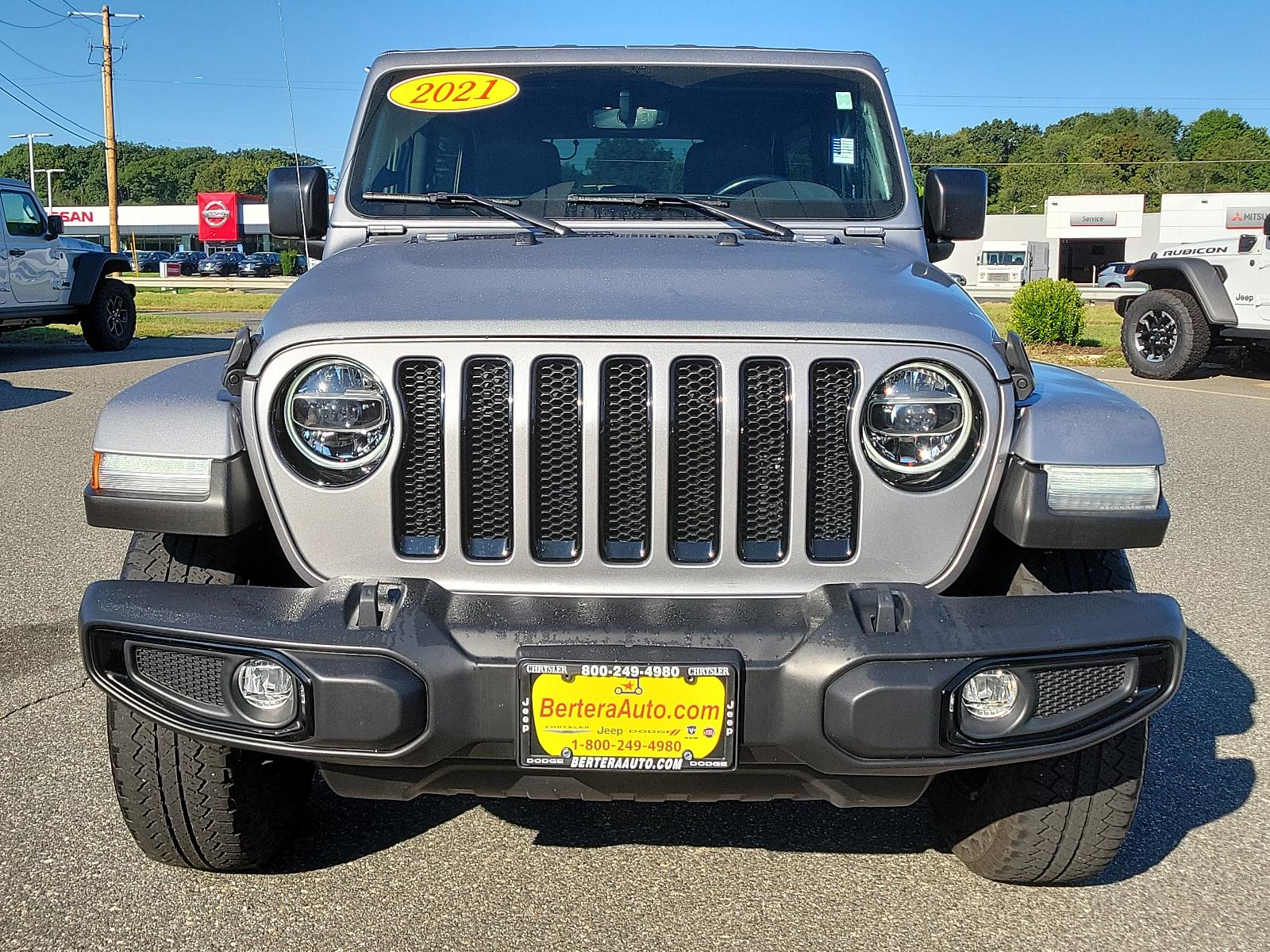 Used 2021 Jeep Wrangler Unlimited Sahara Altitude with VIN 1C4HJXEG1MW719498 for sale in West Springfield, MA