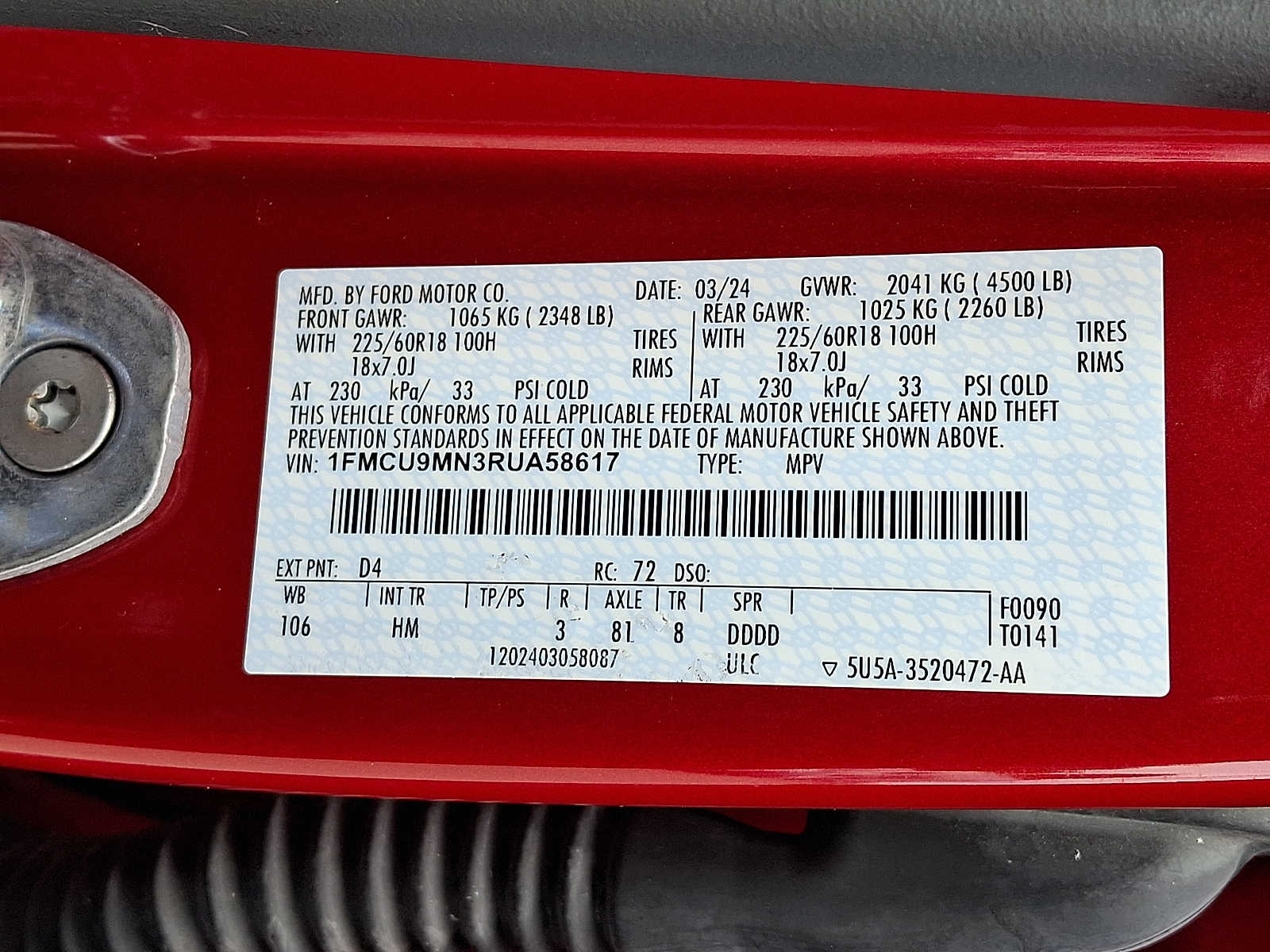 2024 Ford Escape ST-Line - Photo 27