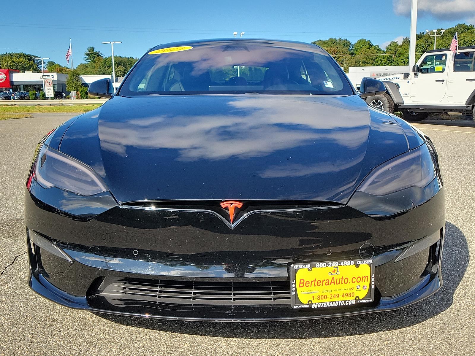 Used 2021 Tesla Model S Long Range Plus with VIN 5YJSA1E55MF437080 for sale in West Springfield, MA