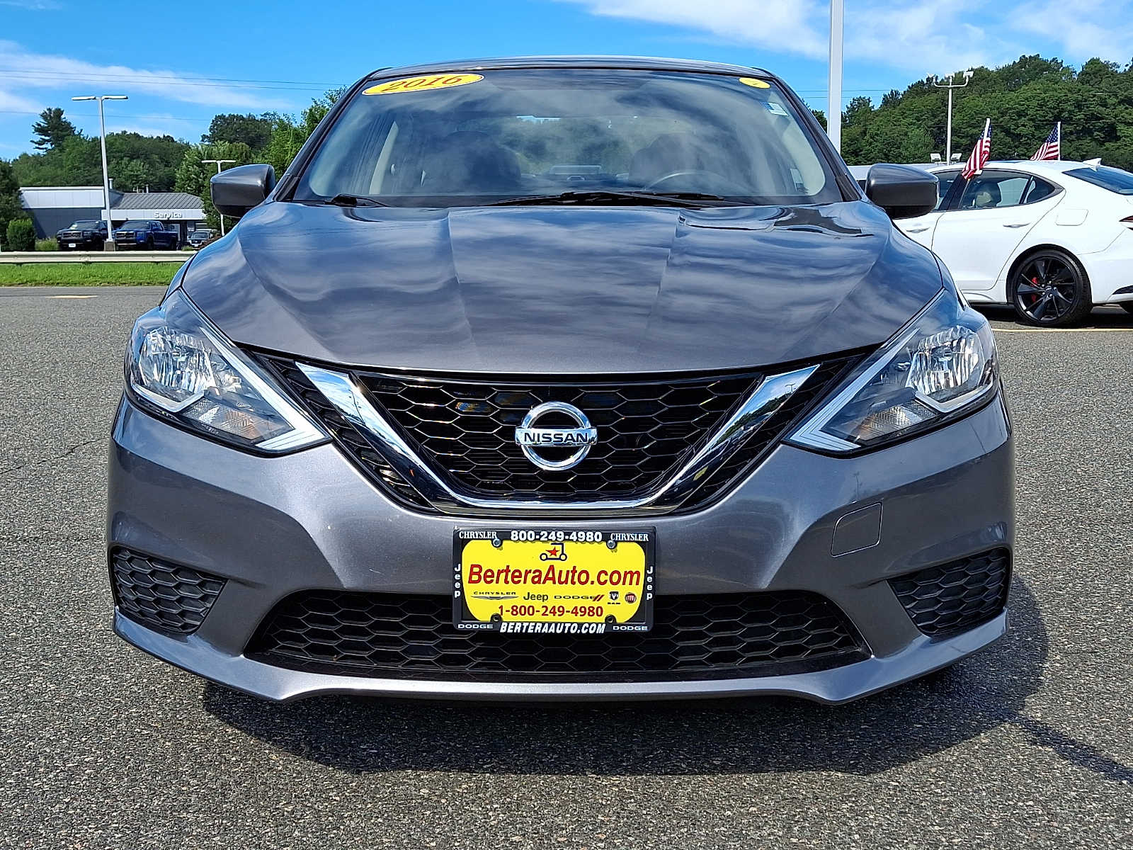 Used 2016 Nissan Sentra SV with VIN 3N1AB7AP9GL682380 for sale in West Springfield, MA