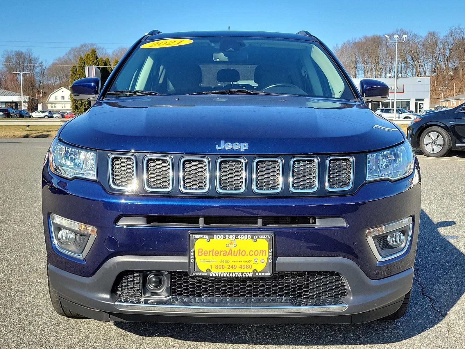 Certified 2021 Jeep Compass Limited with VIN 3C4NJDCB7MT536881 for sale in West Springfield, MA