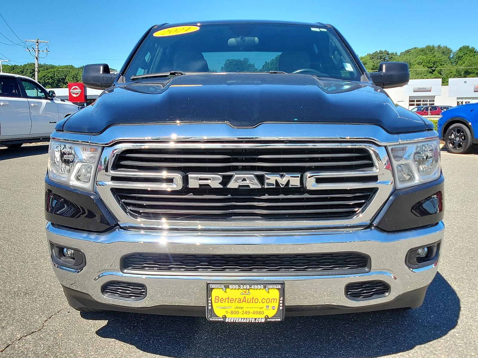 Used 2021 RAM Ram 1500 Pickup Big Horn/Lone Star with VIN 1C6RRFFG6MN599670 for sale in West Springfield, MA