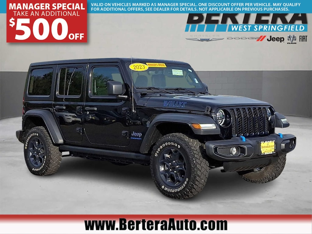 Certified 2023 Jeep Wrangler 4xe Willys SUV