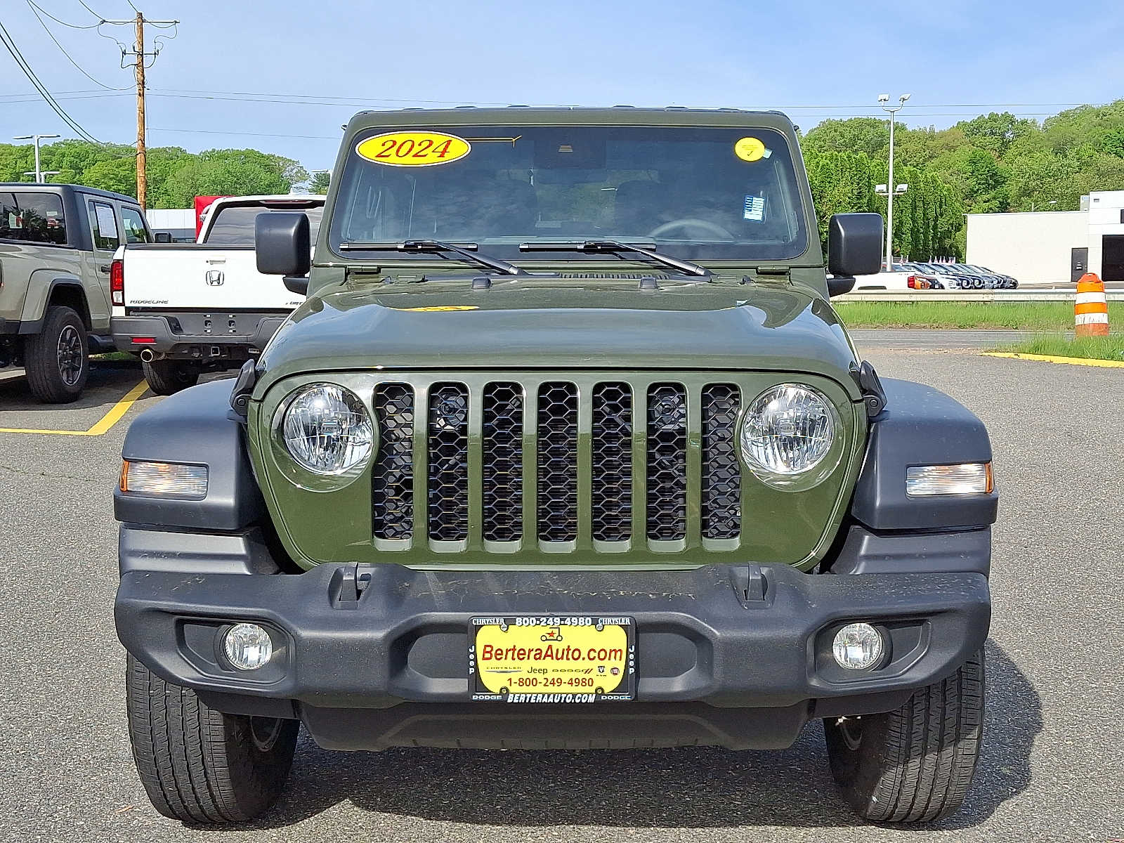 Used 2024 Jeep Wrangler 2-Door Sport S with VIN 1C4PJXAN5RW135161 for sale in West Springfield, MA