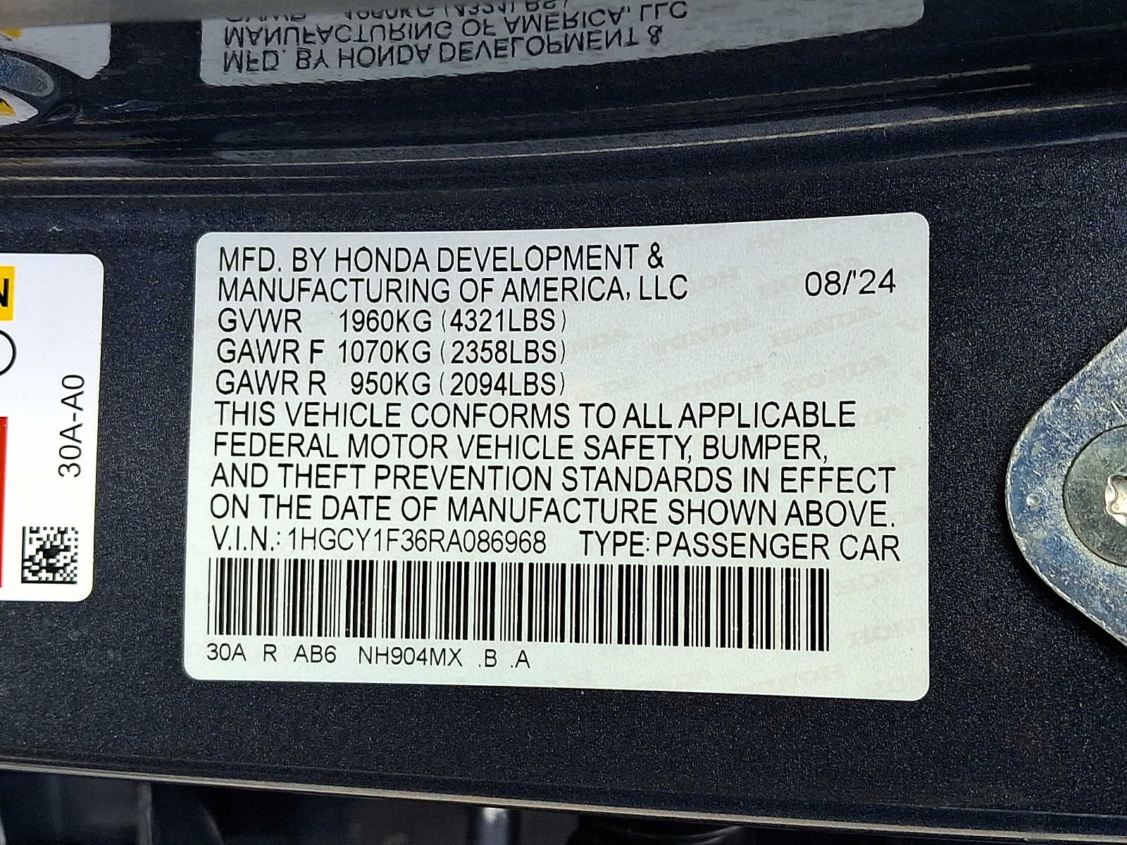 2024 Honda Accord EX - Photo 26