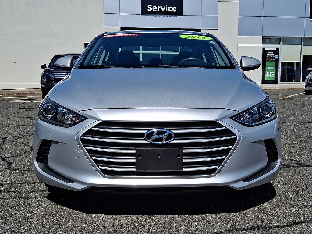 Used 2018 Hyundai Elantra SE with VIN KMHD74LF9JU510454 for sale in West Springfield, MA