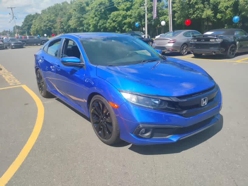 Used 2021 Honda Civic Sport with VIN 2HGFC2F84MH547589 for sale in Westfield, MA