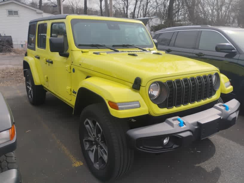 Certified 2024 Jeep Wrangler 4xe Sports S 4XE with VIN 1C4RJXN63RW161172 for sale in Westfield, MA