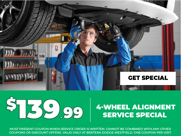 $139.99 4-wheel alignment service special