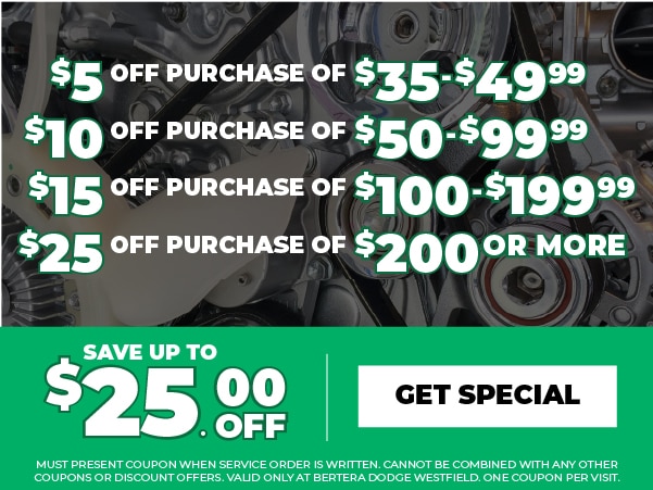 Save up to $25 on service