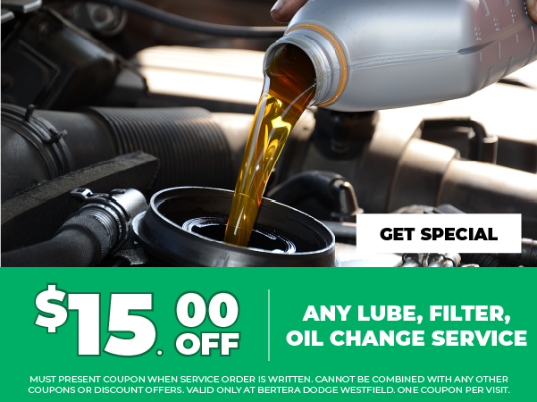 $15 off any lube, filter, oil change service