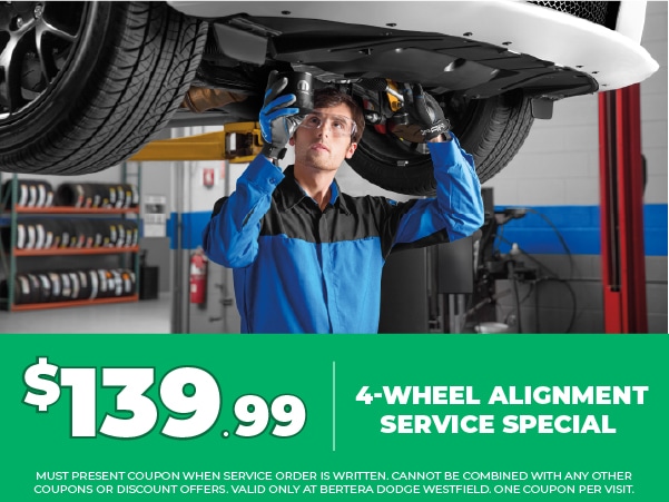 $139.99 4-wheel alignment service special
