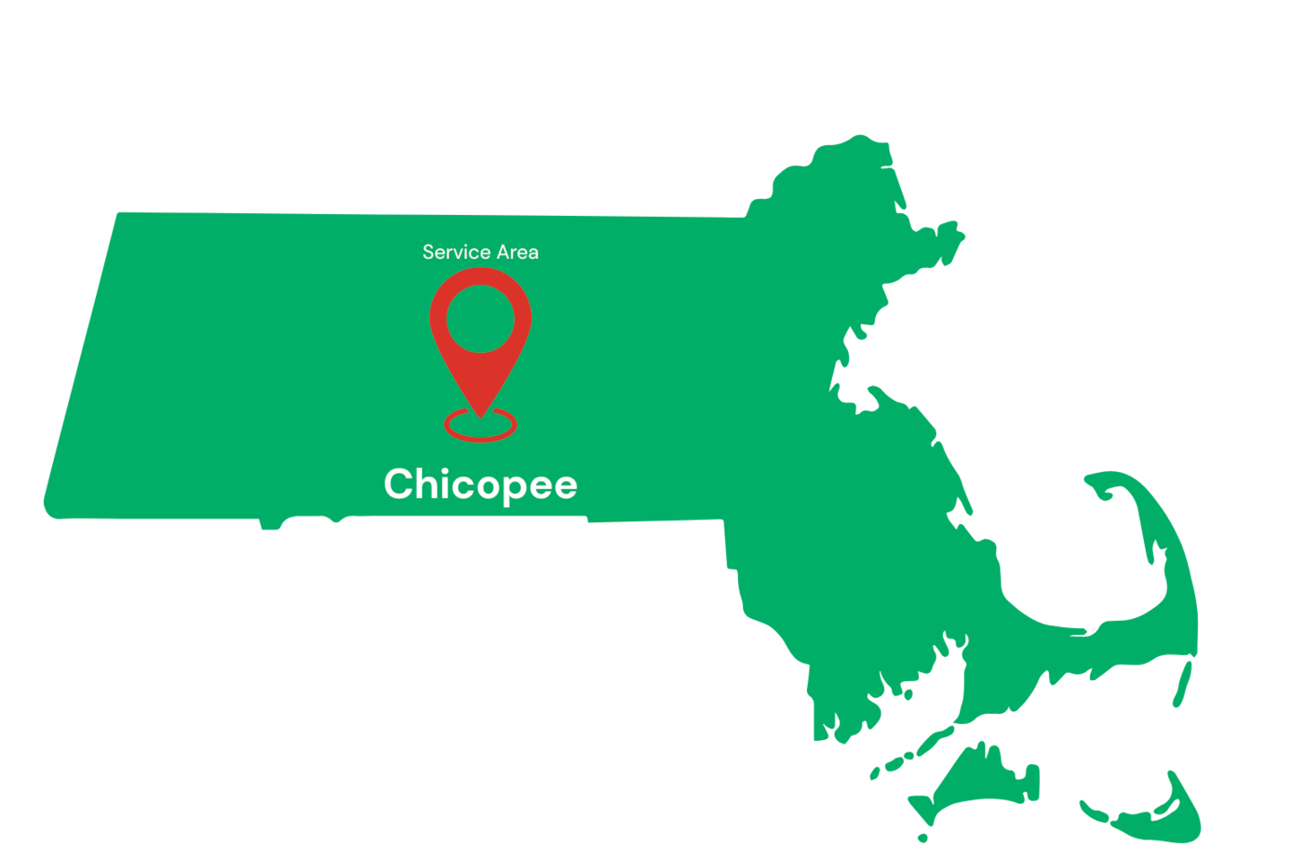 Areas We Serv - Chicopee