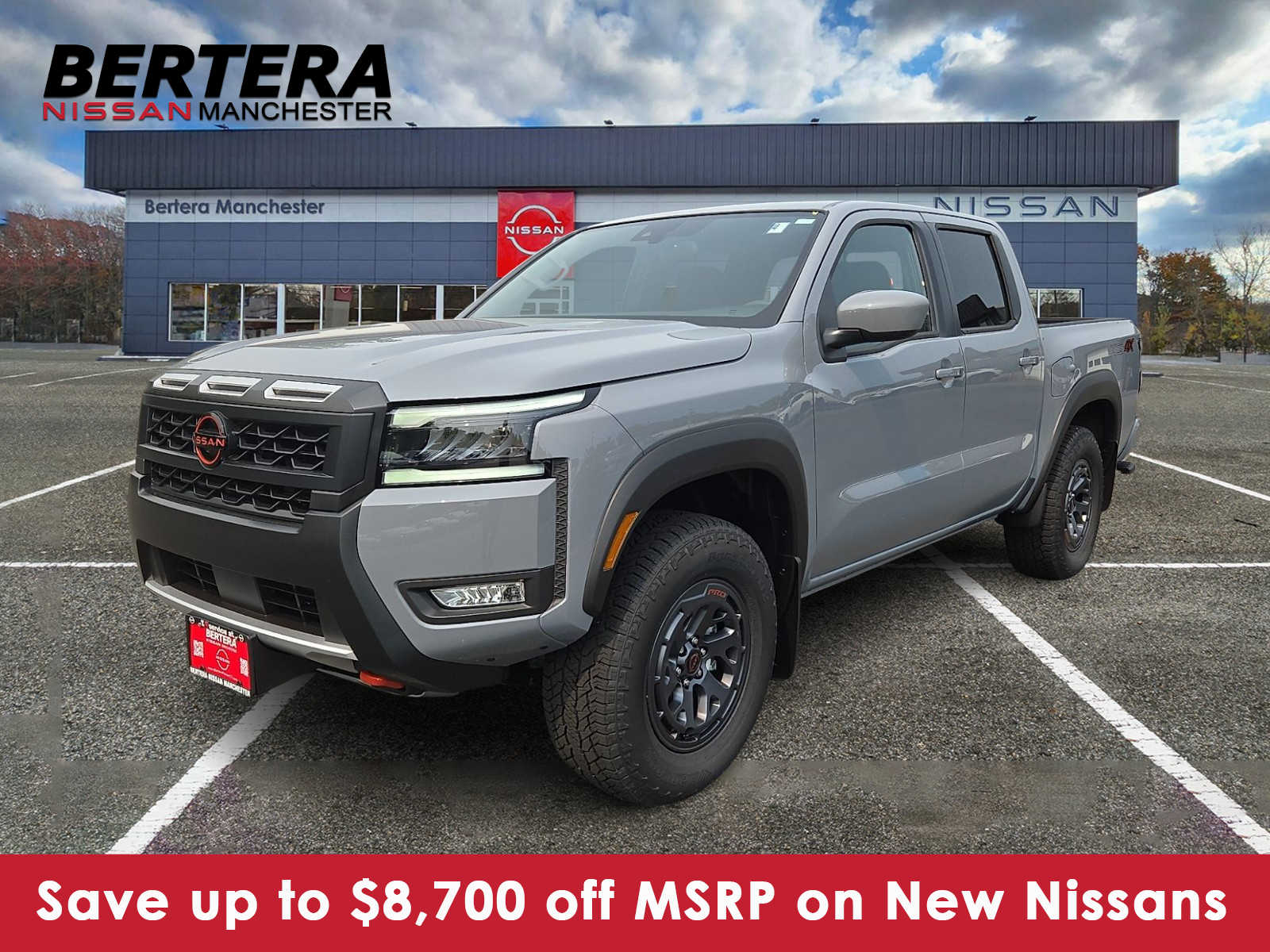 Boulder Gray Pearl 2026 Nissan Frontier Pickup Truck Four-Wheel Drive Automatic