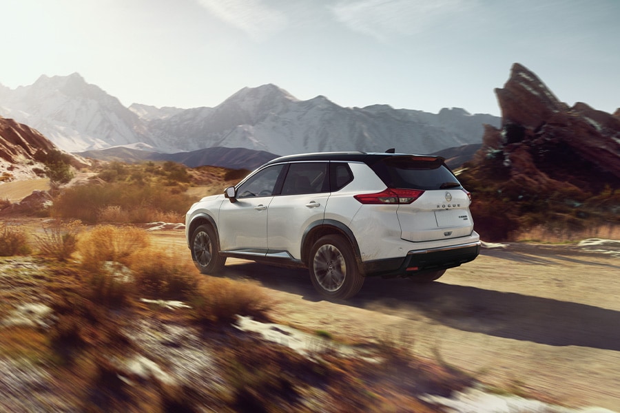 Nissan Rogue in Mountains