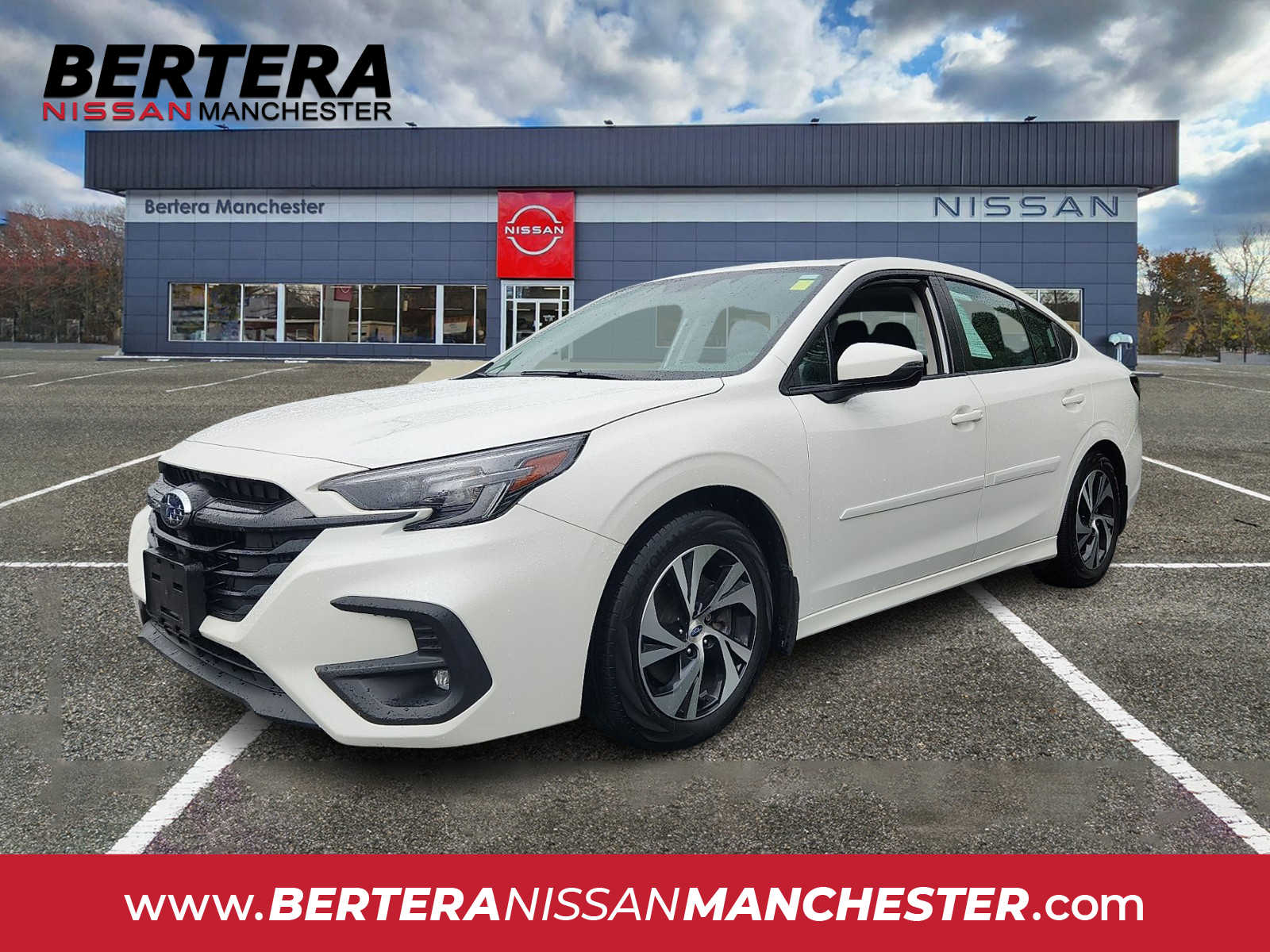 Crystal White Pearl 2024 Subaru Legacy Sedan All-Wheel Drive Continuously Variable Transmission