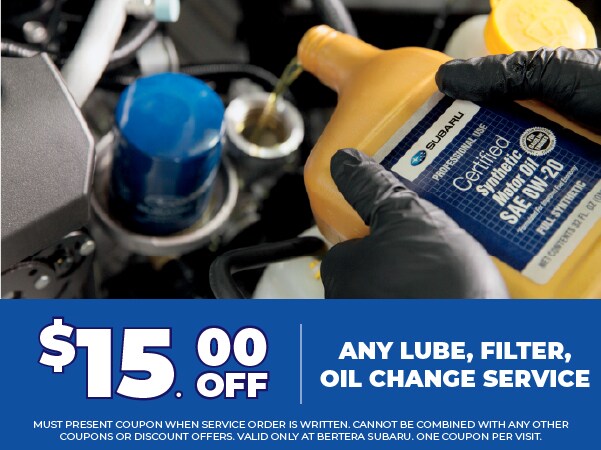 $15 off Oil Change
