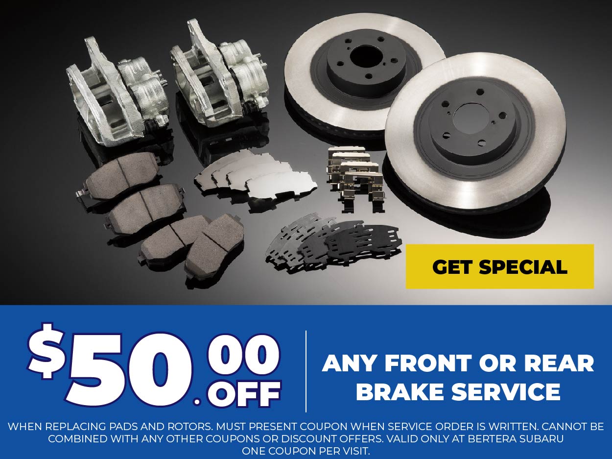 $50 off any front or rear brake service
