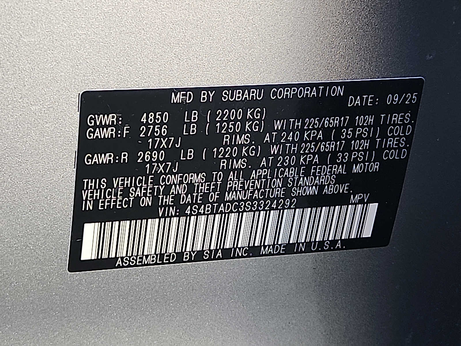 2025 Subaru Outback Premium - Photo 26