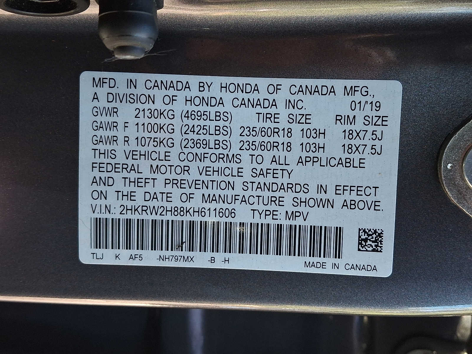 2019 Honda CR-V EX-L - Photo 28